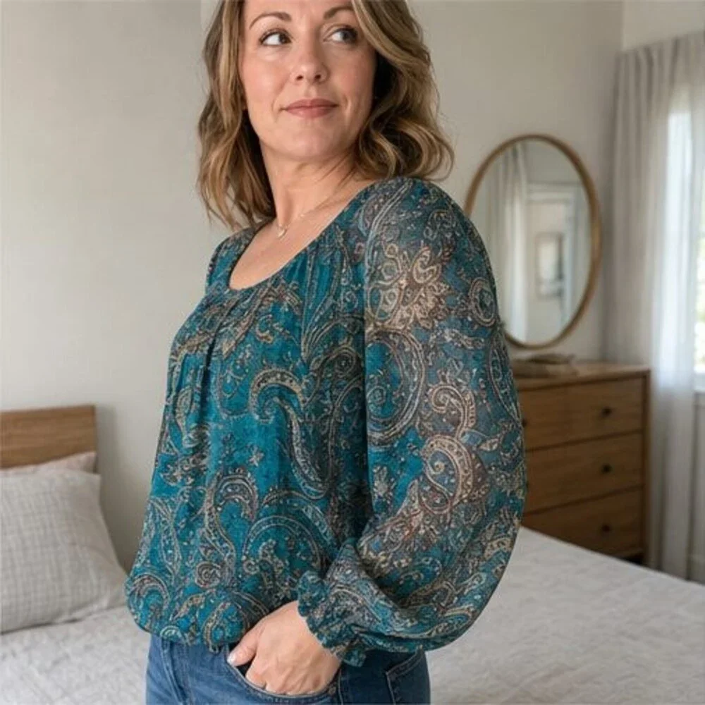 Gray Tunic Blouse